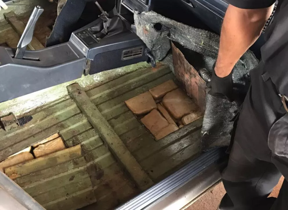 Detectaron 170 kilos de marihuana en el puente Posadas-Encarnación
