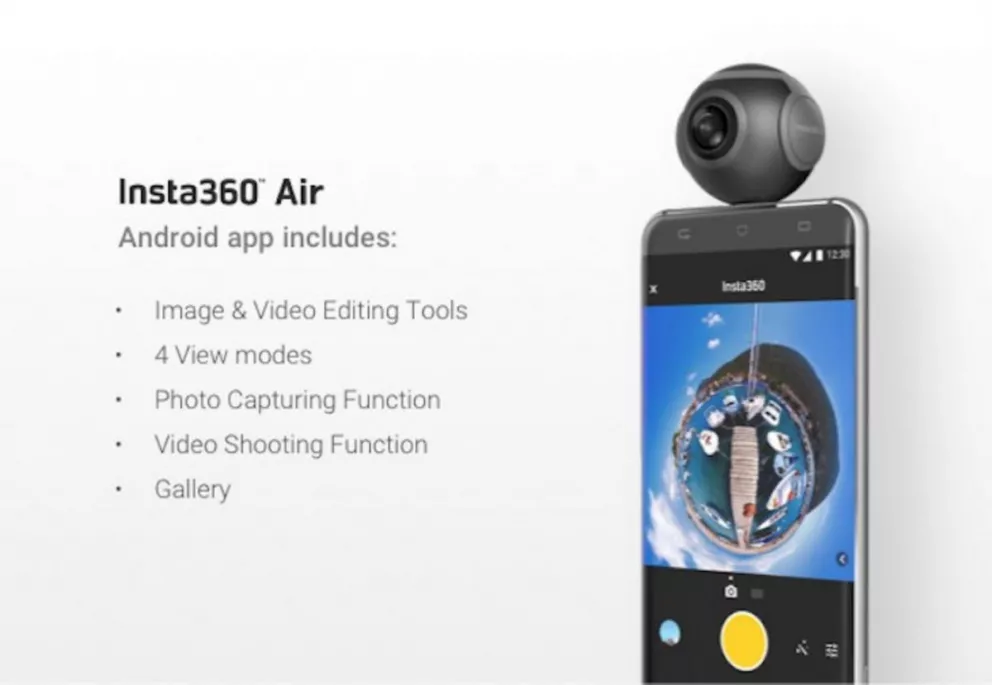 Insta360 Air, convertí tu smartphone en una cámara de 360 grados