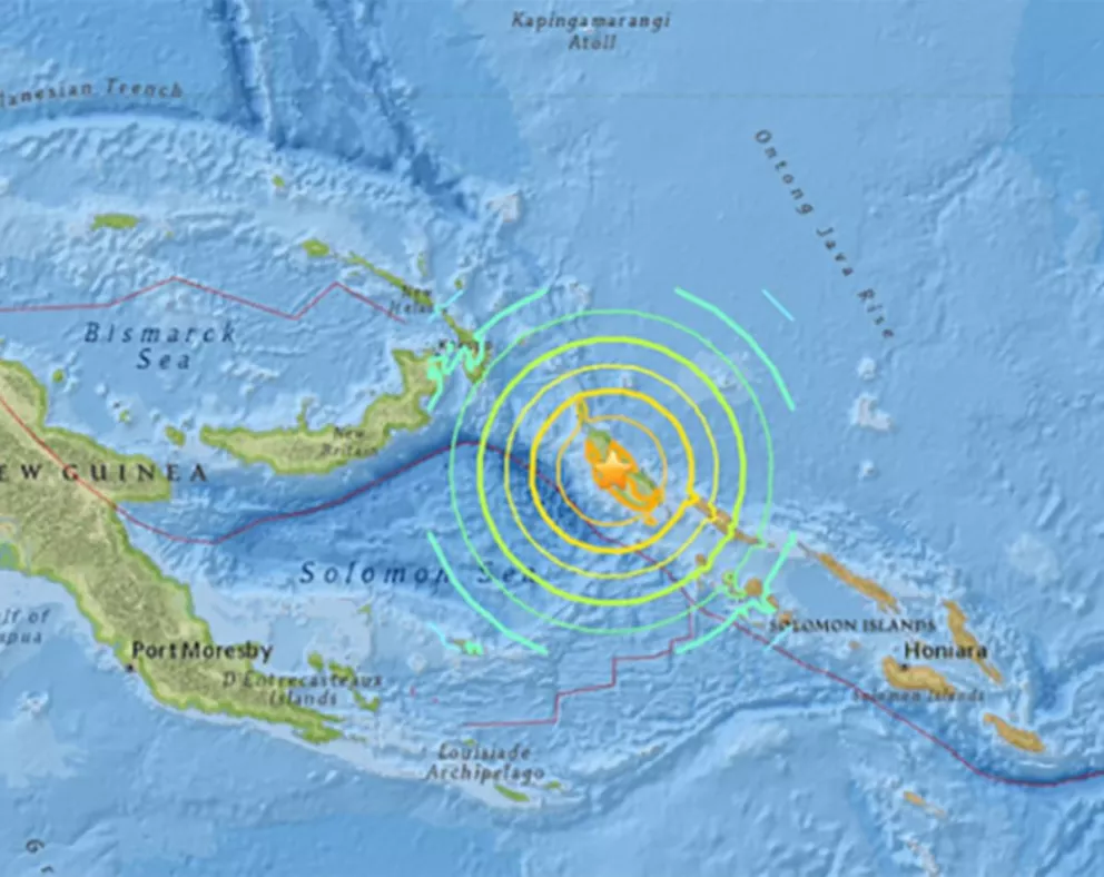 Un sismo de 8 grados de magnitud golpea Papúa Nueva Guinea 