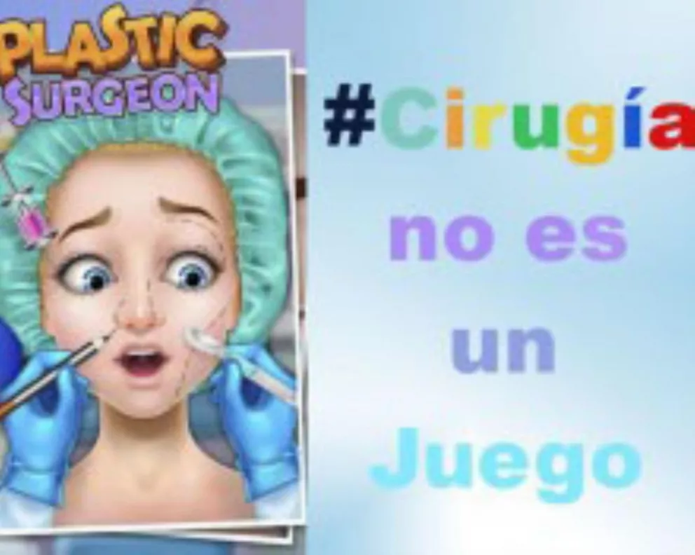 Lanzan #Cirugíanoesunjuego, una campaña contra APPs de cirugía estética para niños