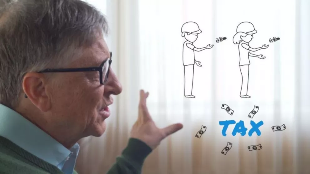 Bill Gates:"Si un robot reemplaza el trabajo humano, también debe pagar impuestos"