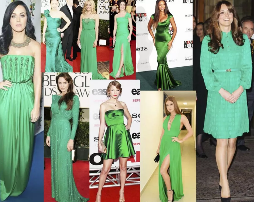 Las celebrities se visten con el color del momento 