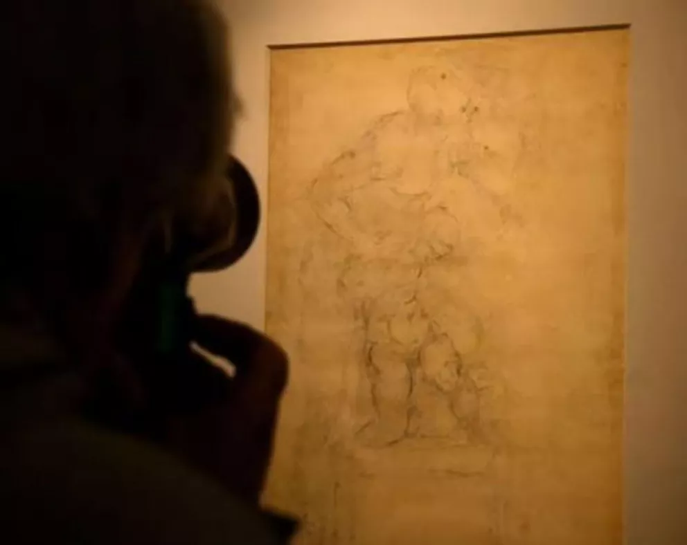 Un dibujo inédito de Miguel Ángel es la estrella de una exposición en Roma