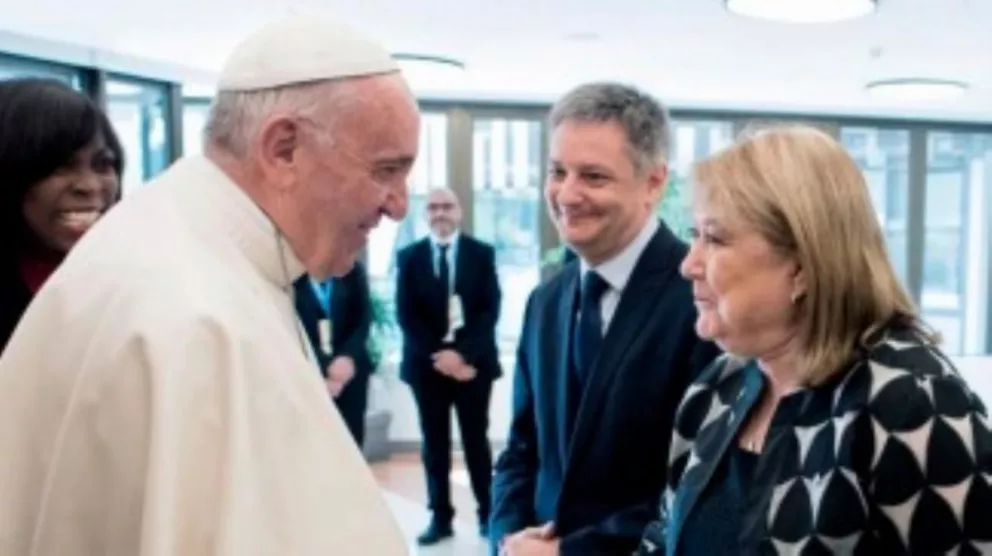 Malcorra se reunió con el papa Francisco