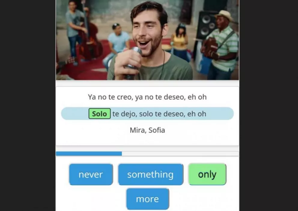 Con esta aplicación podemos aprender idiomas mientras escuchamos música