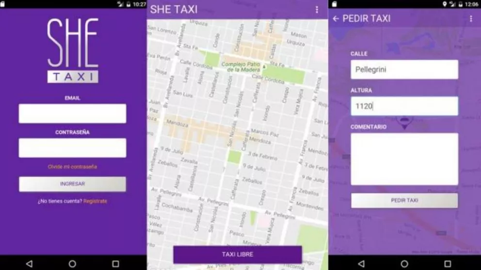 She Taxi, la aplicación argentina para pedir taxis conducidos por mujeres 