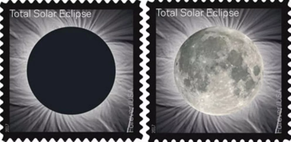 En EEUU crearon un sello conmemorativo del eclipse de Sol del 21 de agosto de 2017