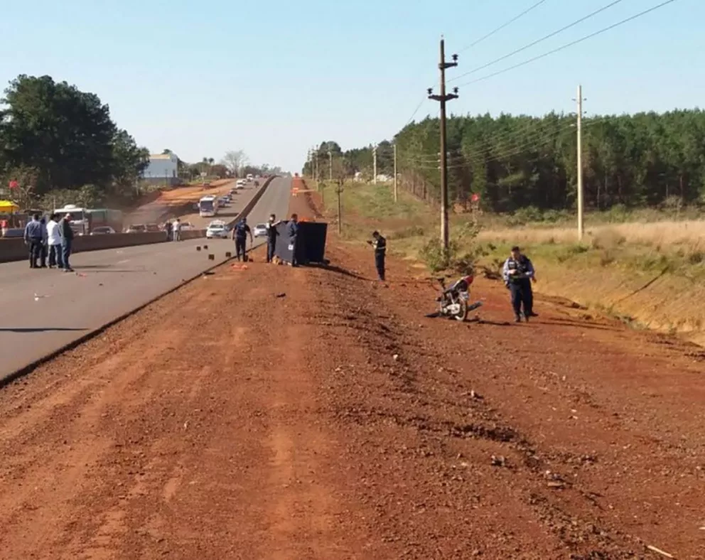 Un motociclista falleció tras un accidente sobre ruta nacional N°12
