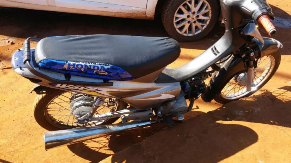 La Policía recupera una moto robada a principio de año