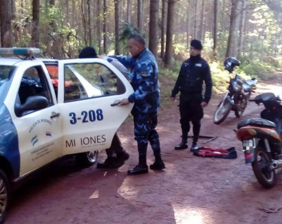 Motociclista armado fue detenido tras persecución 