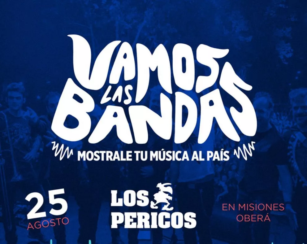 Los Pericos llegan a Oberá para participar del show Vamos las Bandas