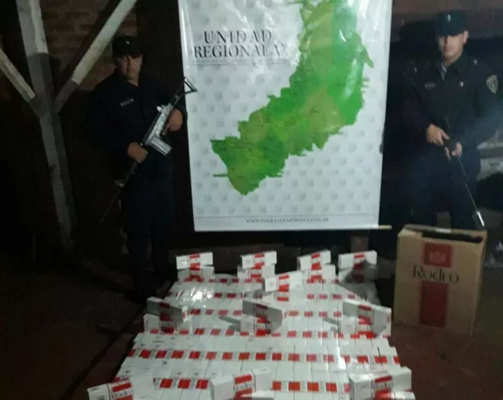 Sorprendieron a contrabandista con 200 gruesas de cigarrillos en Andresito