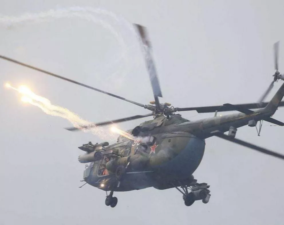 Terrible accidente en Rusia: un helicóptero disparó al público durante un entrenamiento militar