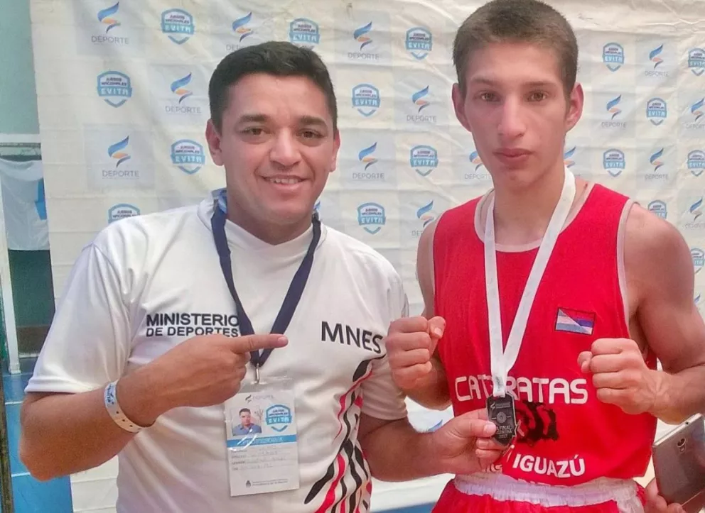 Juegos Evita: Boxeador de Iguazú se quedó con la medalla de plata