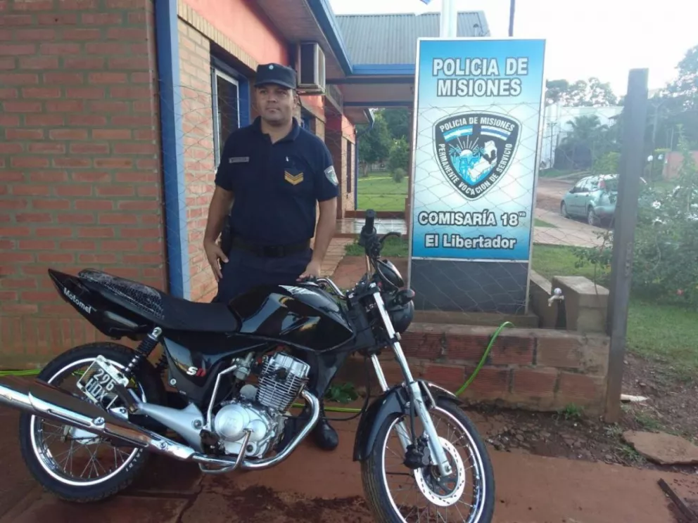Una moto más fue recuperada por la Policía en Posadas