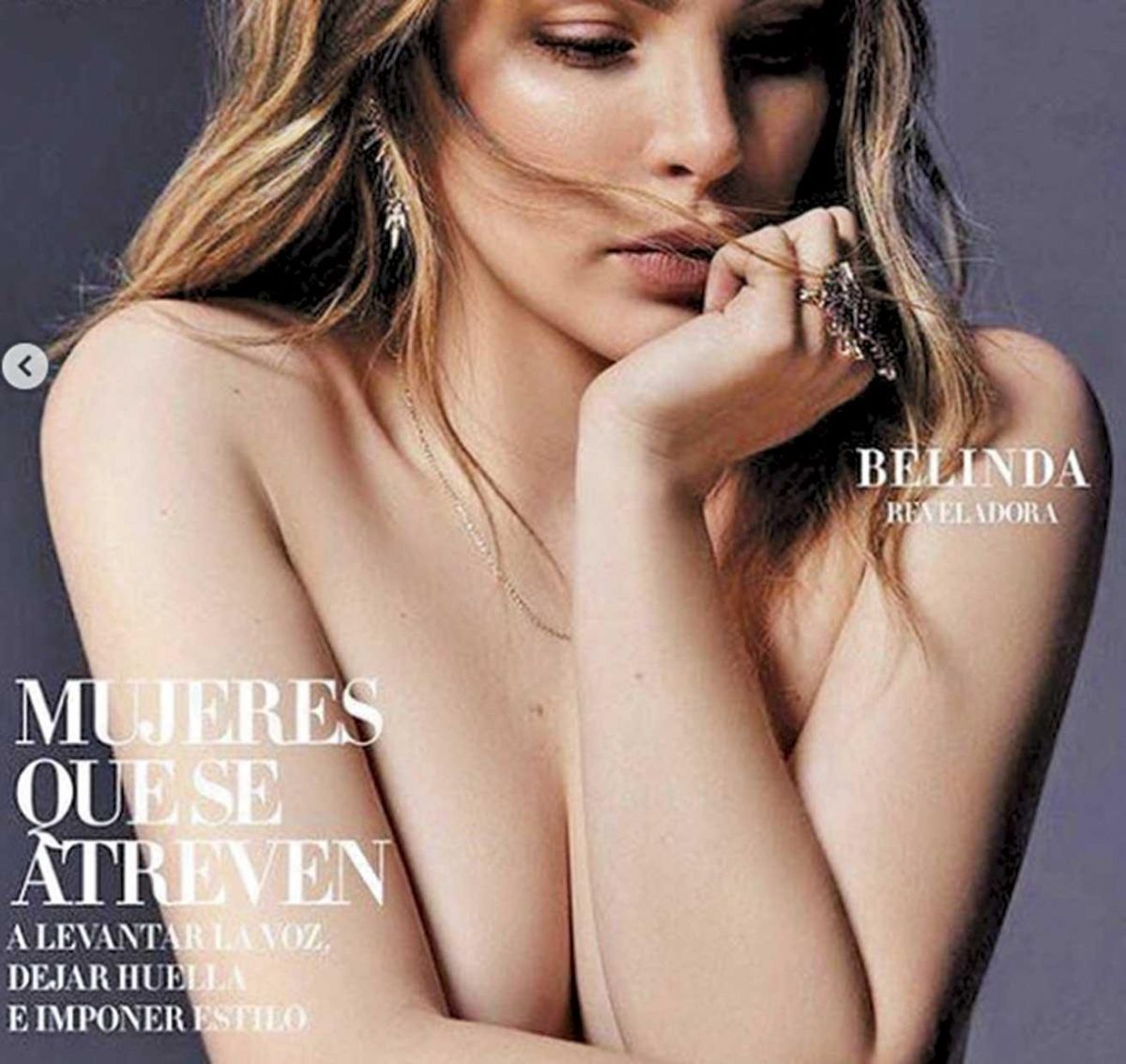 Belinda hizo un topless contra el acoso sexual | El Territorio