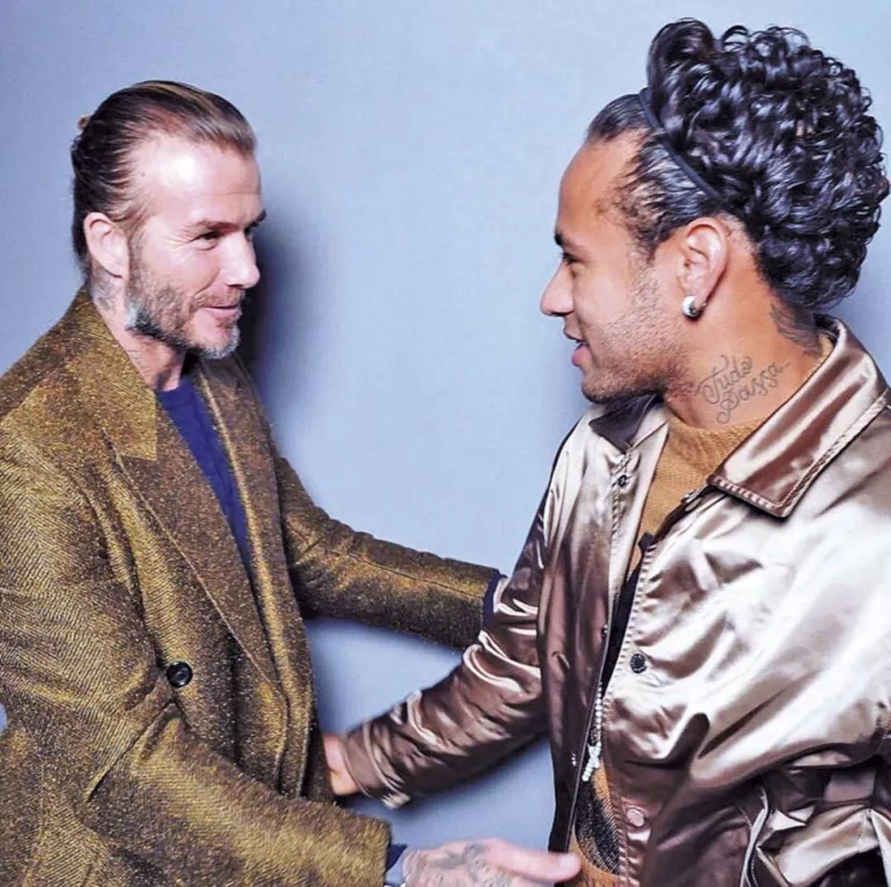 Neymar y Beckham: duelo de looks