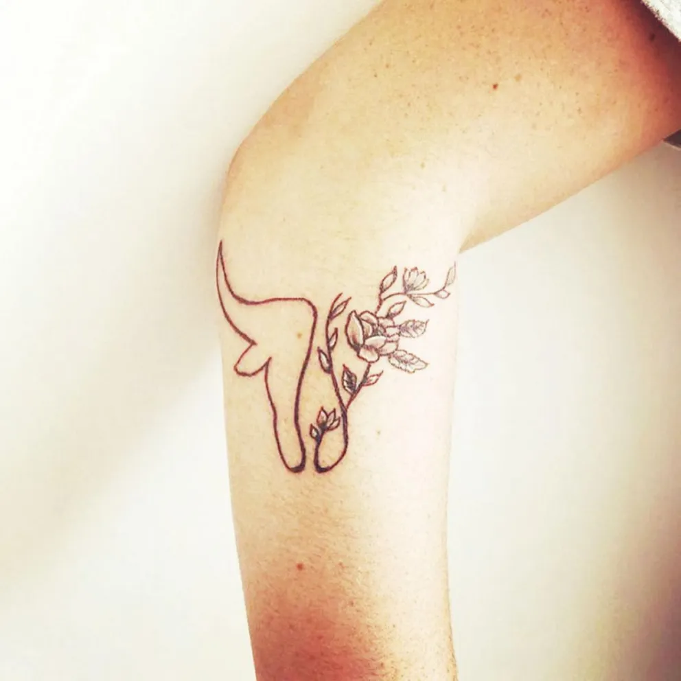 Se hizo un tatuaje en honor a su hijo
