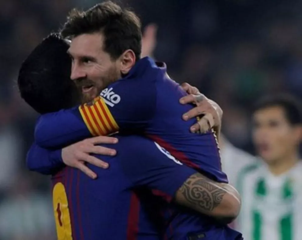 Messi aportó un doblete para la goleada de Barcelona ante Betis