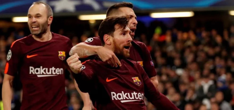 Con gol de Messi Barcelona empató ante el Chelsea