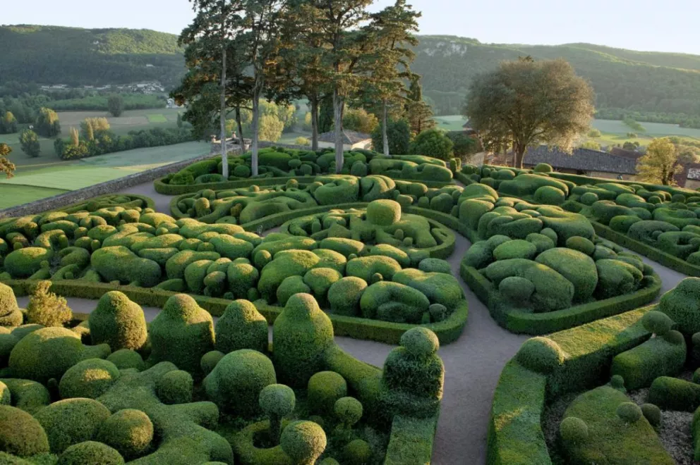 Los pintorescos jardines colgantes de Marqueyssac en Francia