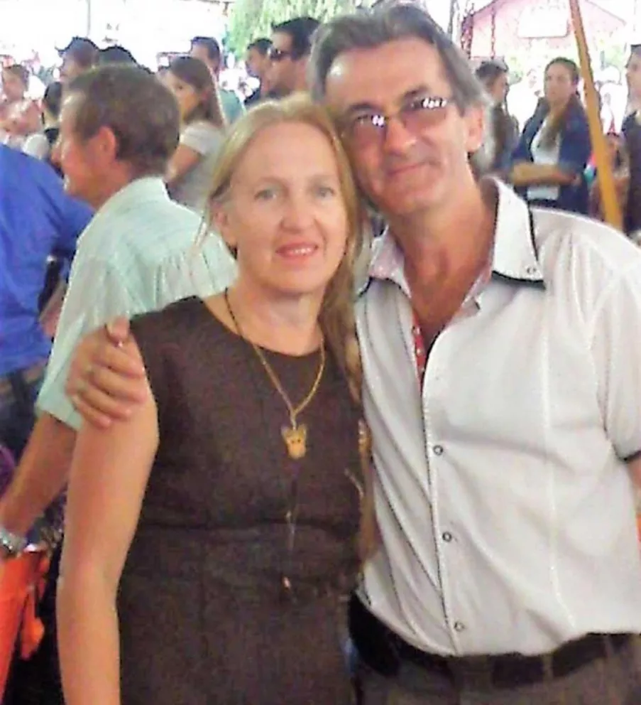 Delia Nancy Scher junto a su concubino durante 33 años, Pedro Reis.