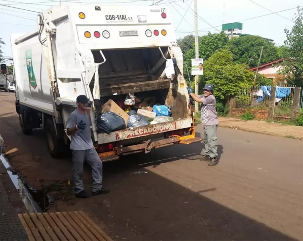 El paro no afectará la recolección de residuos en Iguazú 