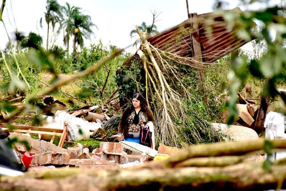 Tras el fatal tornado persisten los contratiempos en Yapeyú 
