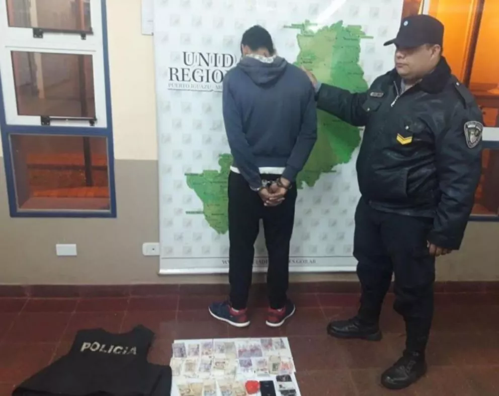 Wanda: Dos jóvenes detenidos por comercializar droga en la terminal