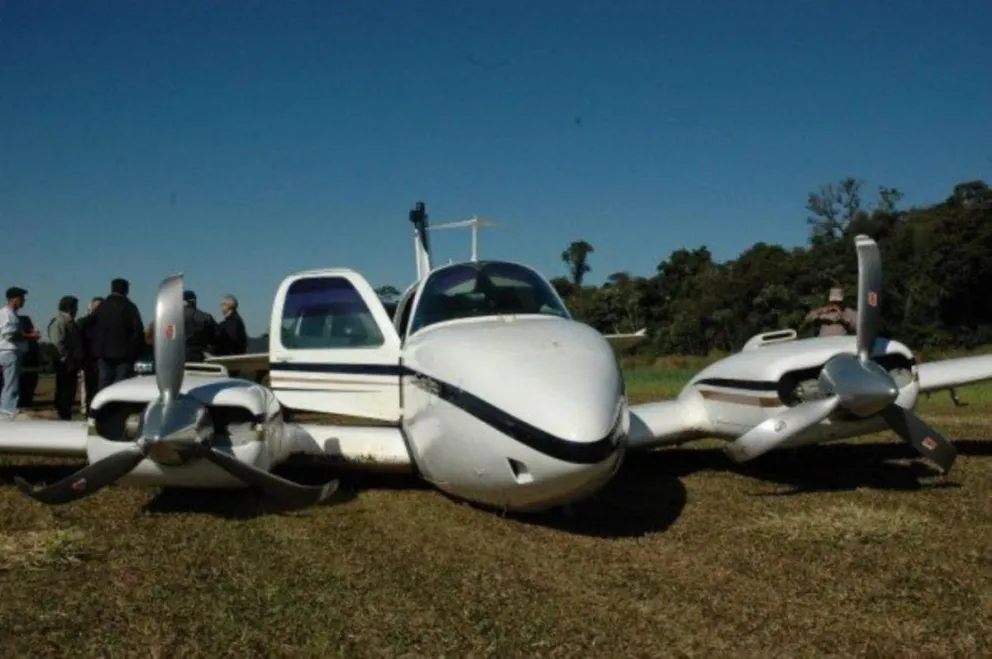 La avioneta donde viajaba Gneiting