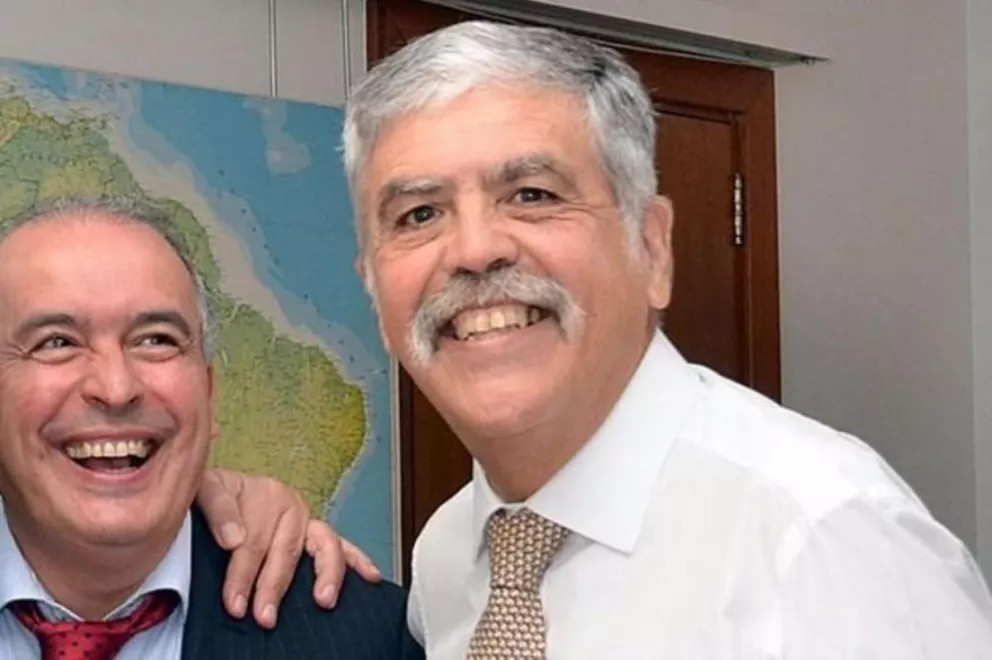 Julio López y Julio De Vido en tiempos en los que eran funcionarios