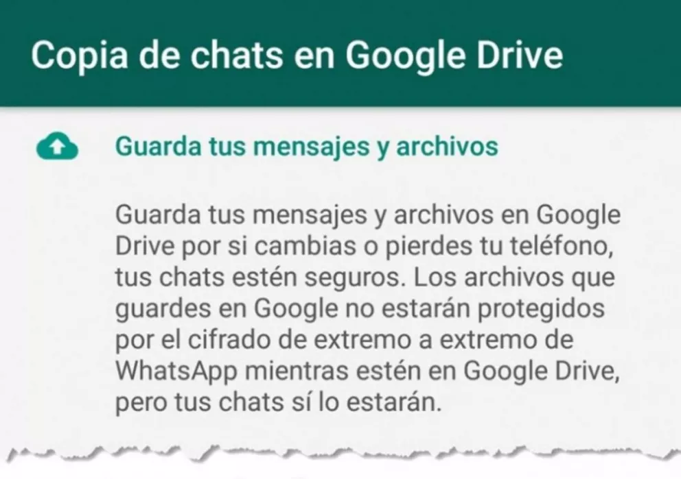 Las copias de seguridad de WhatsApp ya no ocuparán espacio en Google Drive