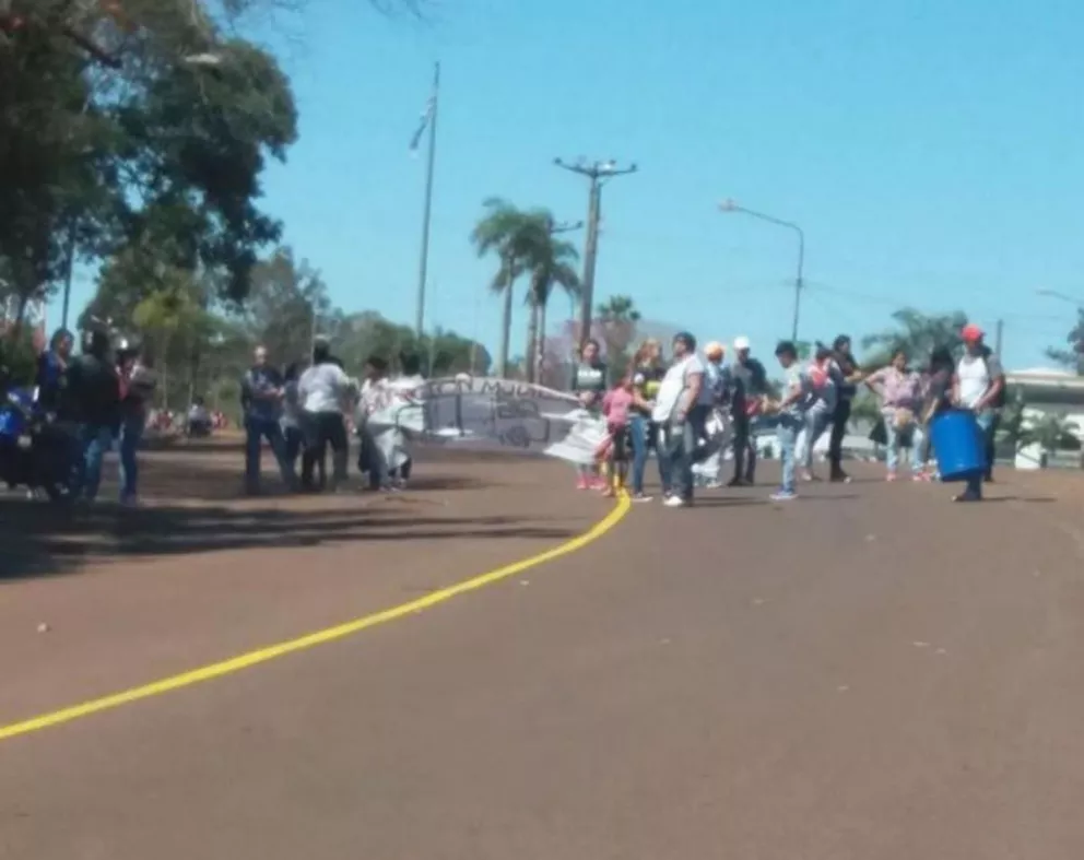 Protesta de tareferos: "De acá no nos vamos hasta tener una respuesta del Gobierno"