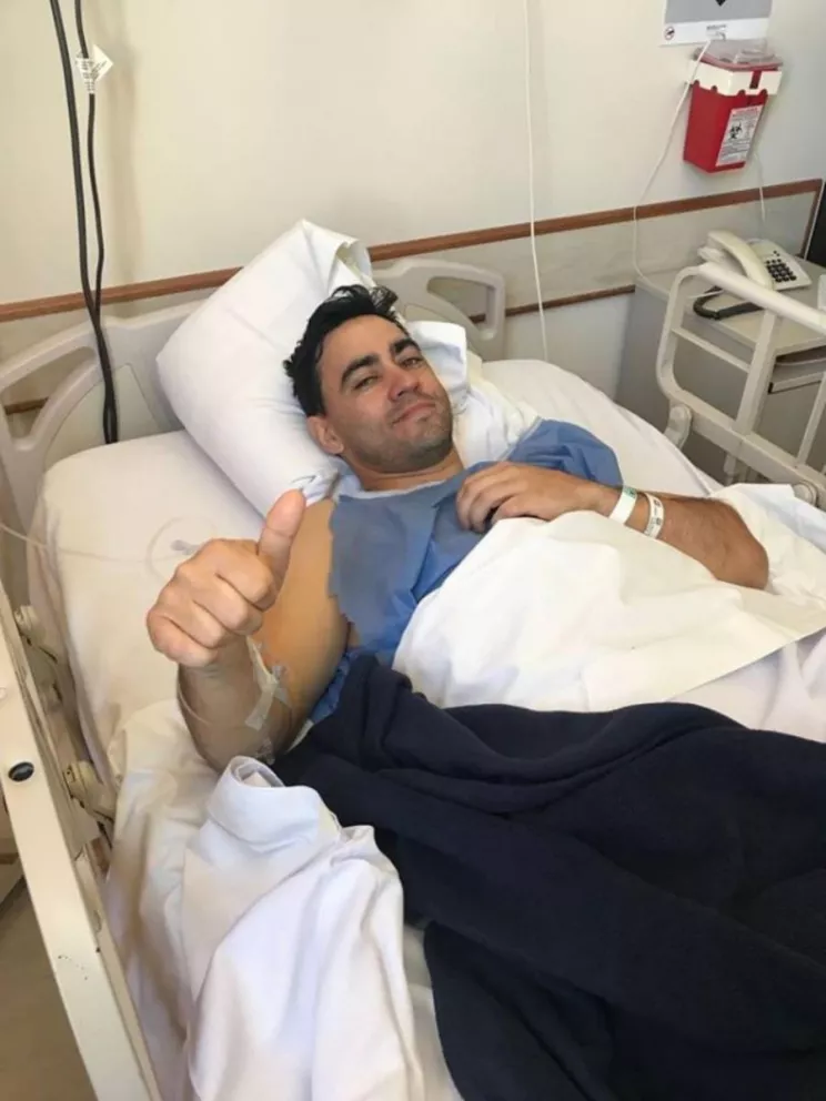 Carlitos Okulovich fue operado con éxito en el Hospital Italiano