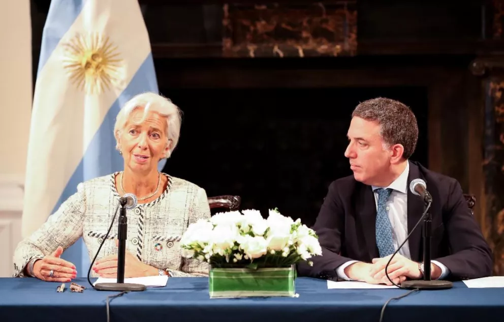 Christine Lagarde y Nicolás Dujovne