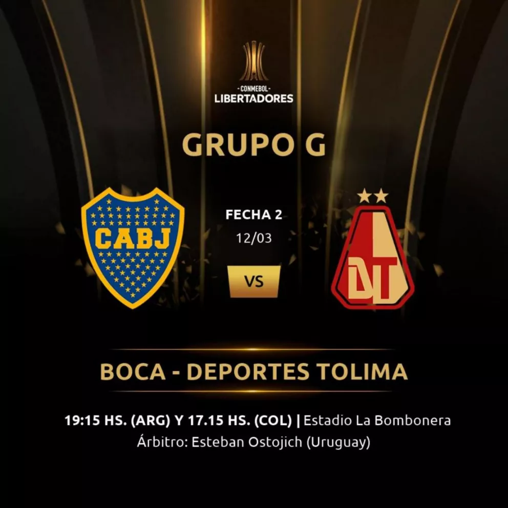 El partido Boca - Tolima se podrá ver por Facebook
