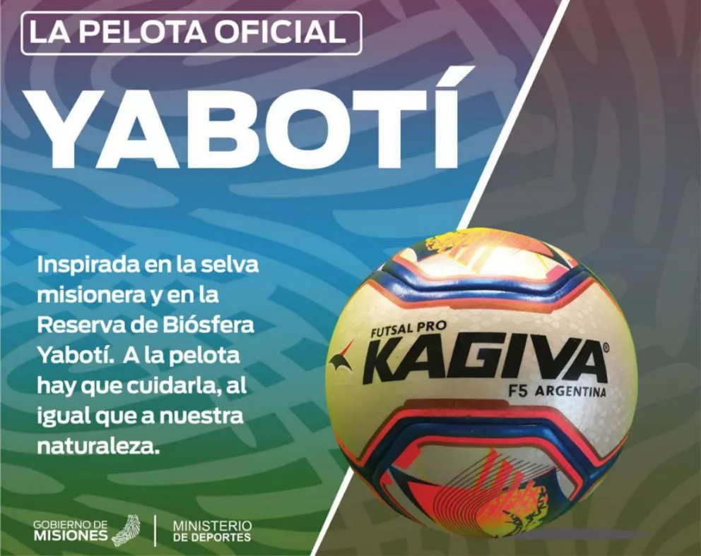 Yabotí, la pelota del Mundial de Futsal 