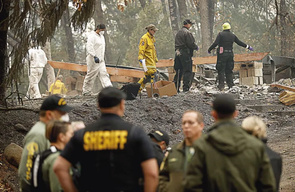 Ascienden a 63 los muertos por el   fuego que ataca al norte de California   