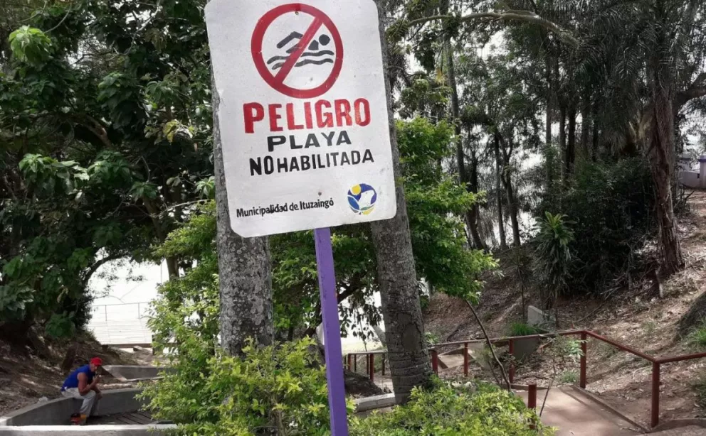 El municipio de Ituzaingó informó que las playas aún no están habilitadas
