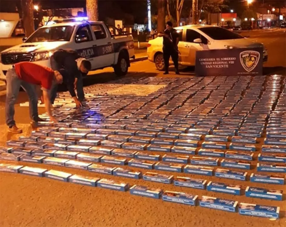 Secuestran 600 gruesas de cigarrillos ilegales en El Soberbio