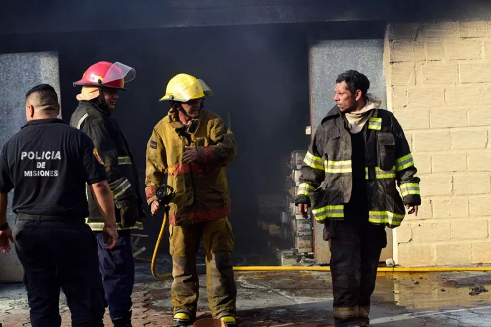 Se incendió un sector de la Usina de Emsa en El Brete