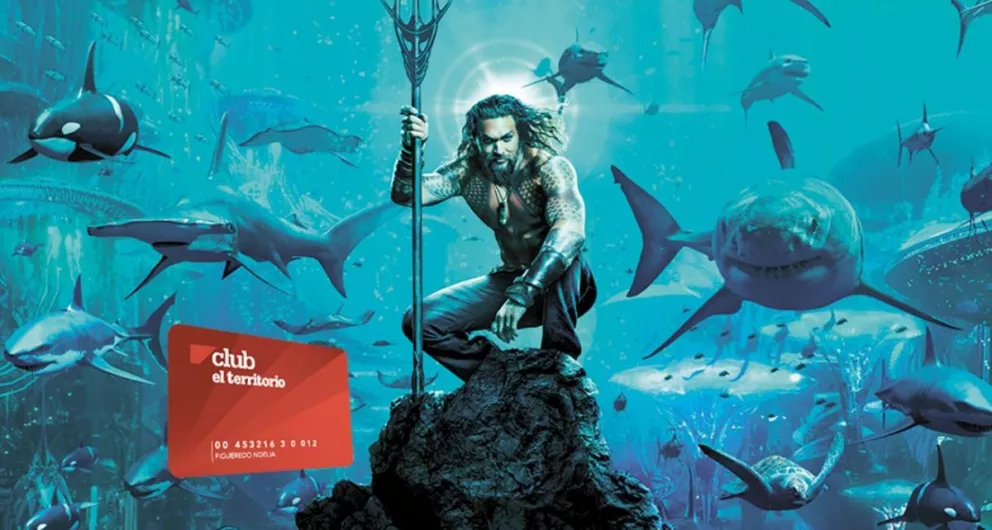 Aquaman defiende los mares en el IMAX del conocimiento