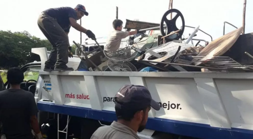 Contra el Aedes: En Villa Cabello juntaron 214 toneladas de basura sólida