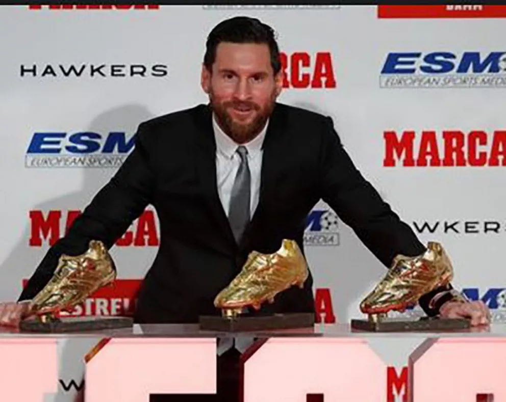 Lionel Messi recibió su quinta bota de oro