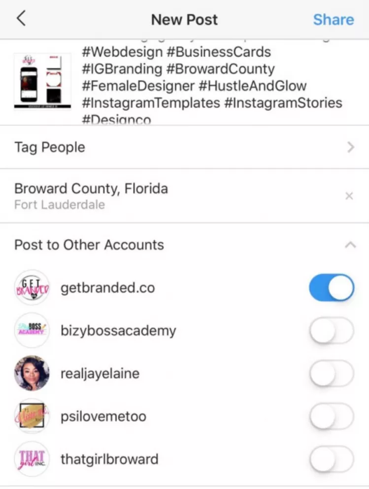Instagram ahora permite publicar en varias cuentas al mismo tiempo