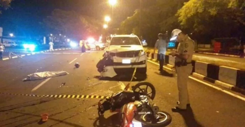 Motociclista de Iguazú murió en Foz al chocar con una camioneta
