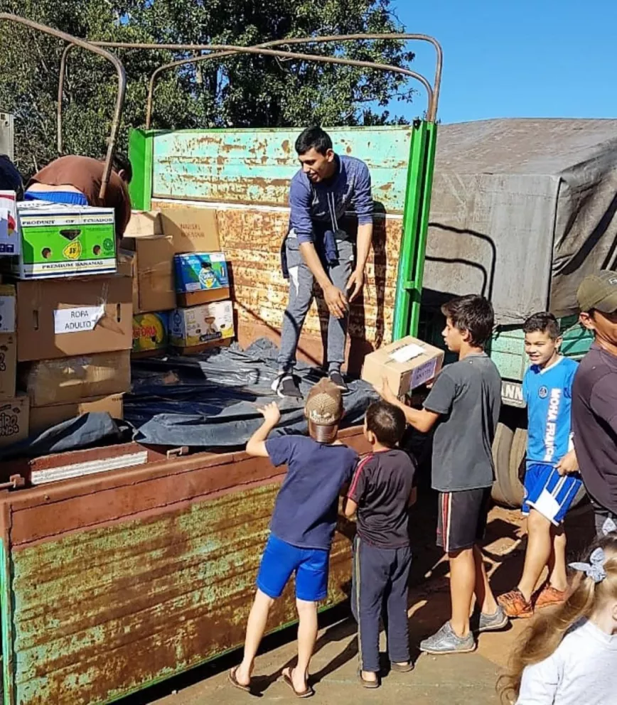 Feriado Solidario: Llegaron las donaciones a la escuela 874 de San Pedro