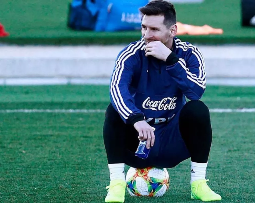 Messi y una vieja lesión lo condiciona en los entrenamientos con la Selección