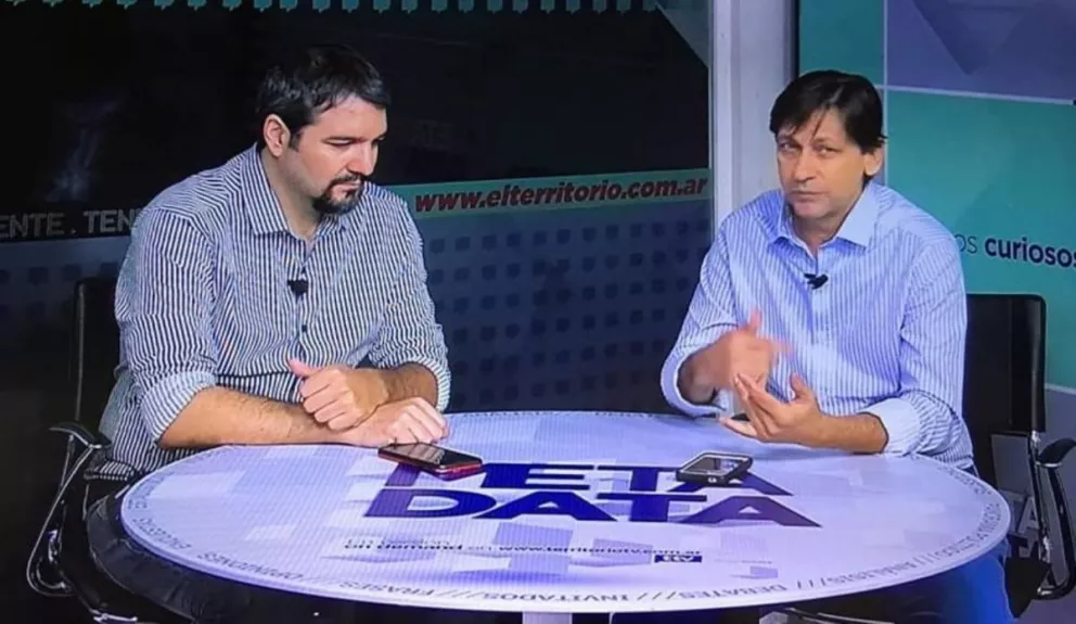 Damián Cunale y Antonio Villalba, conductores de Meta Data.