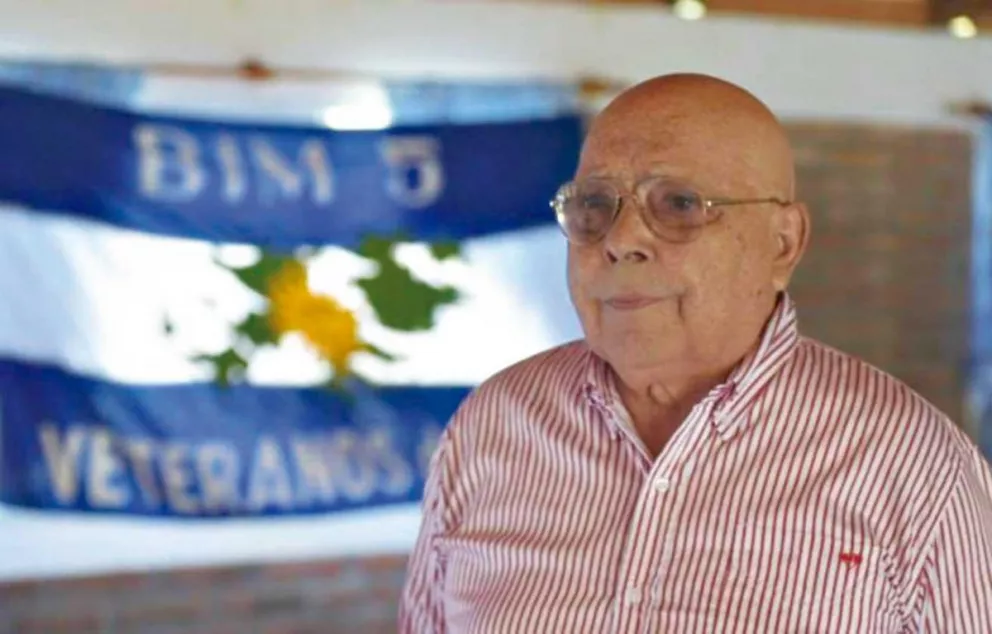 Suboficial retirado Jorge Hernández, de 82 años de edad.